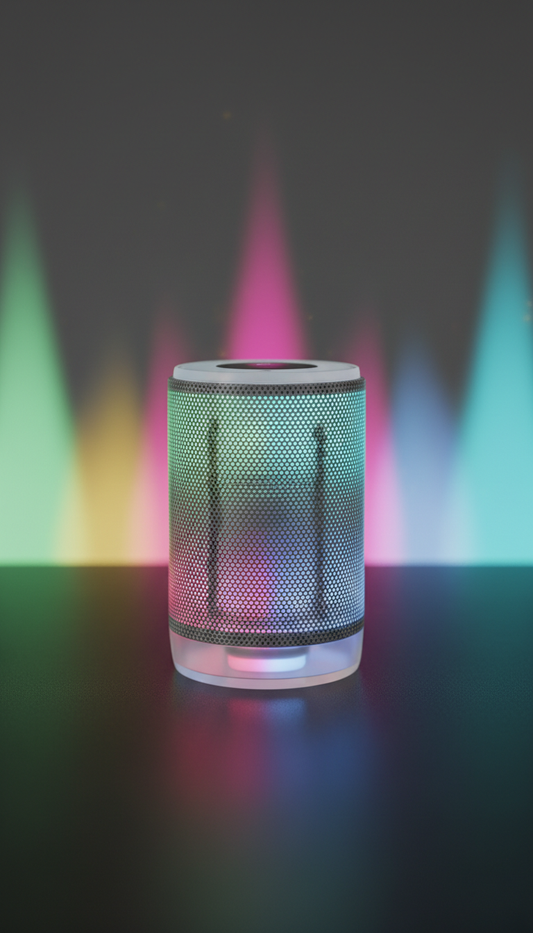 Altavoz Bluetooth LED base translúcida